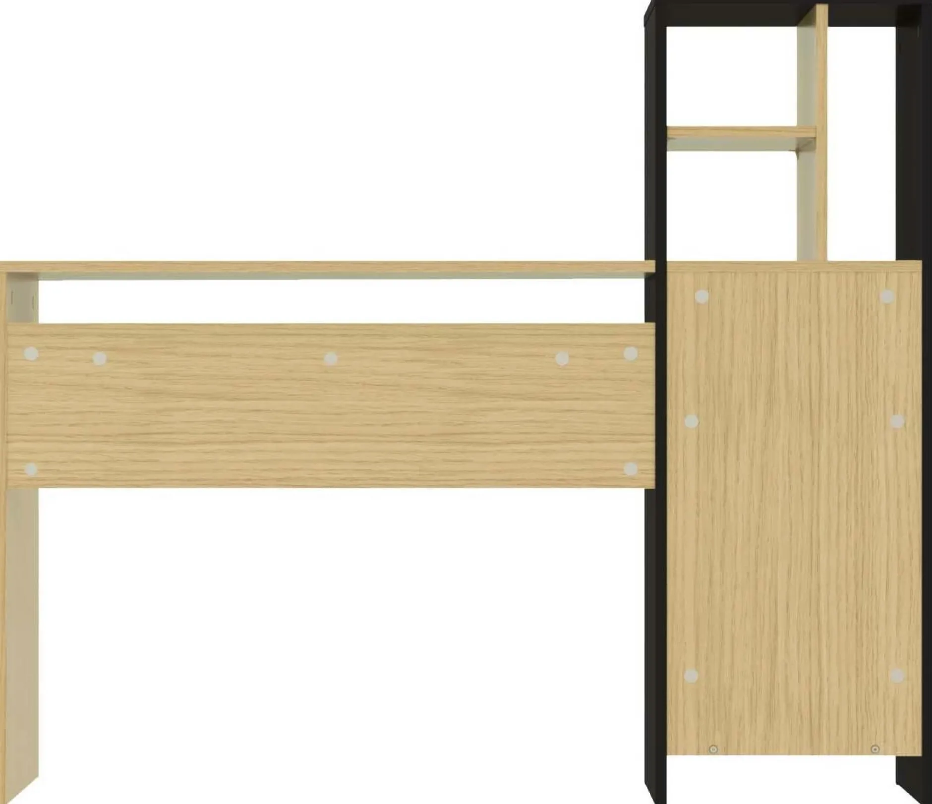 Bureaux>Camif C.PRO PAR Bureau Mitch - Chêne/Noir