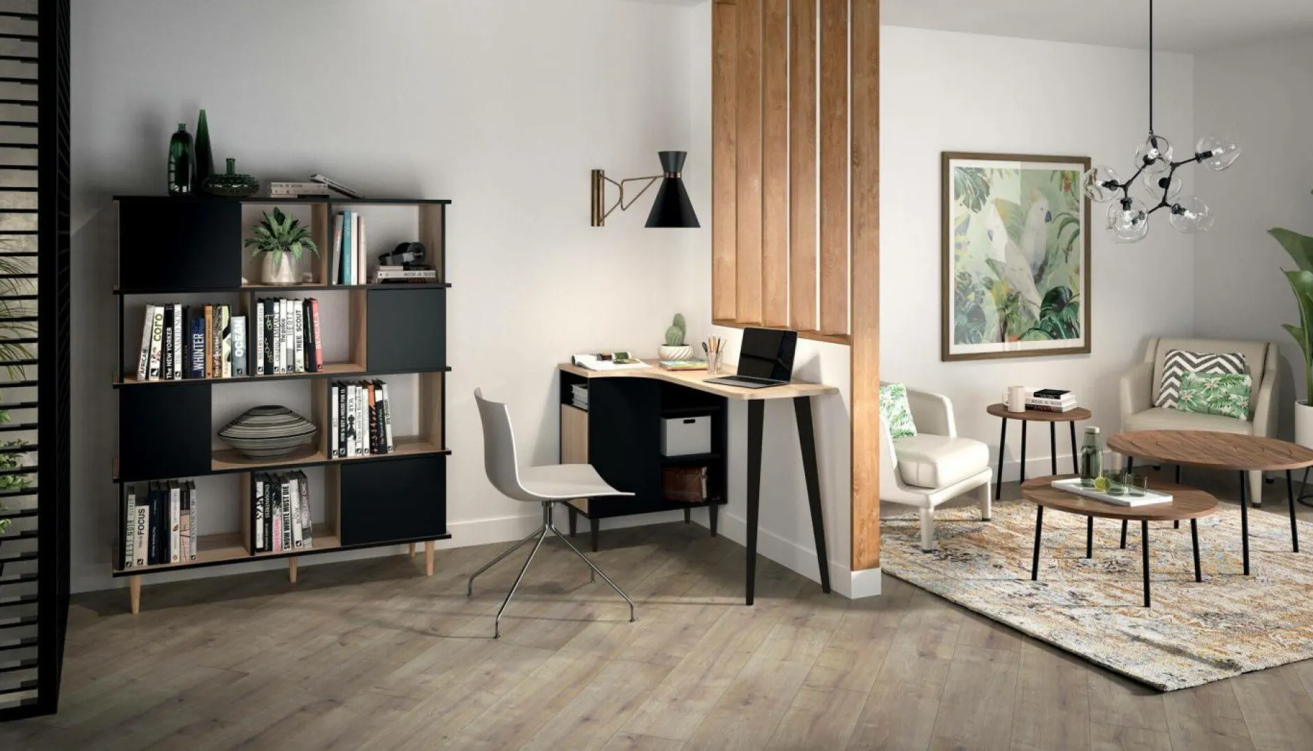 Bureaux>Camif C.PRO PAR Bureau Nook - Chêne/Noir