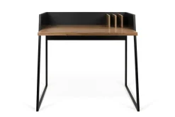 Bureaux>Camif C.PRO PAR Bureau Tennessee - Noir/Noyer