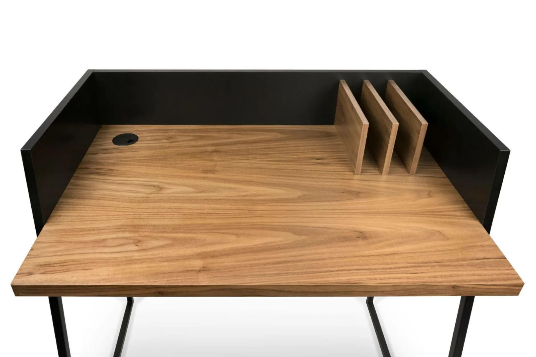 Bureaux>Camif C.PRO PAR Bureau Tennessee - Noir/Noyer