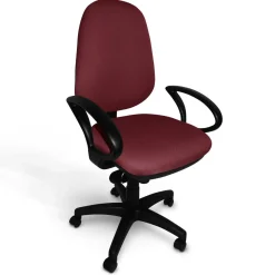 Chaises De Bureau>Camif C.PRO PAR Fauteuil de bureau Mélanie - - Roulettes pour sol dur Grenat