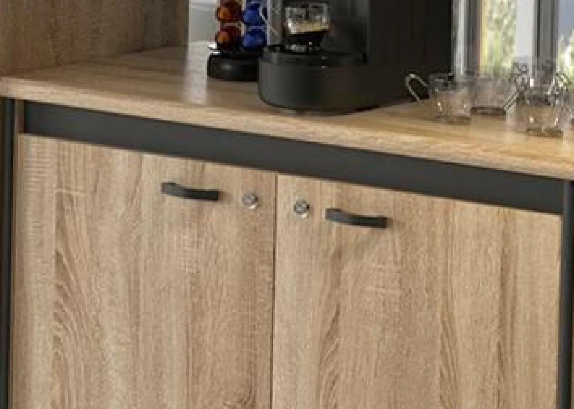 Meubles De Rangement Bureau|Meubles De Rangement Bureau>Camif C.PRO PAR Rangement 2 portes Gregory