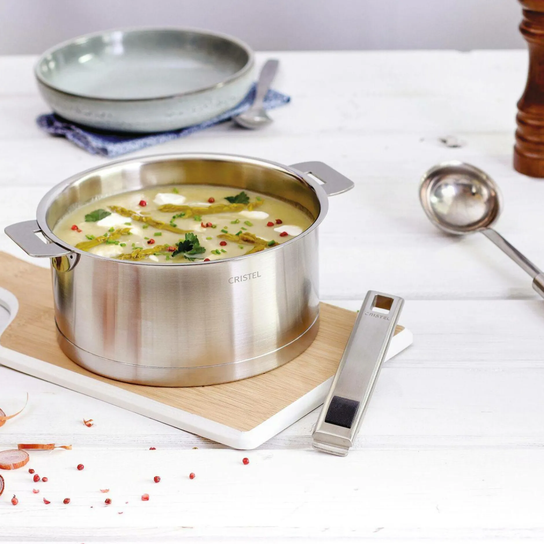 Casseroles>Camif CRISTEL Casserole inox Strate amovible - 20 cm