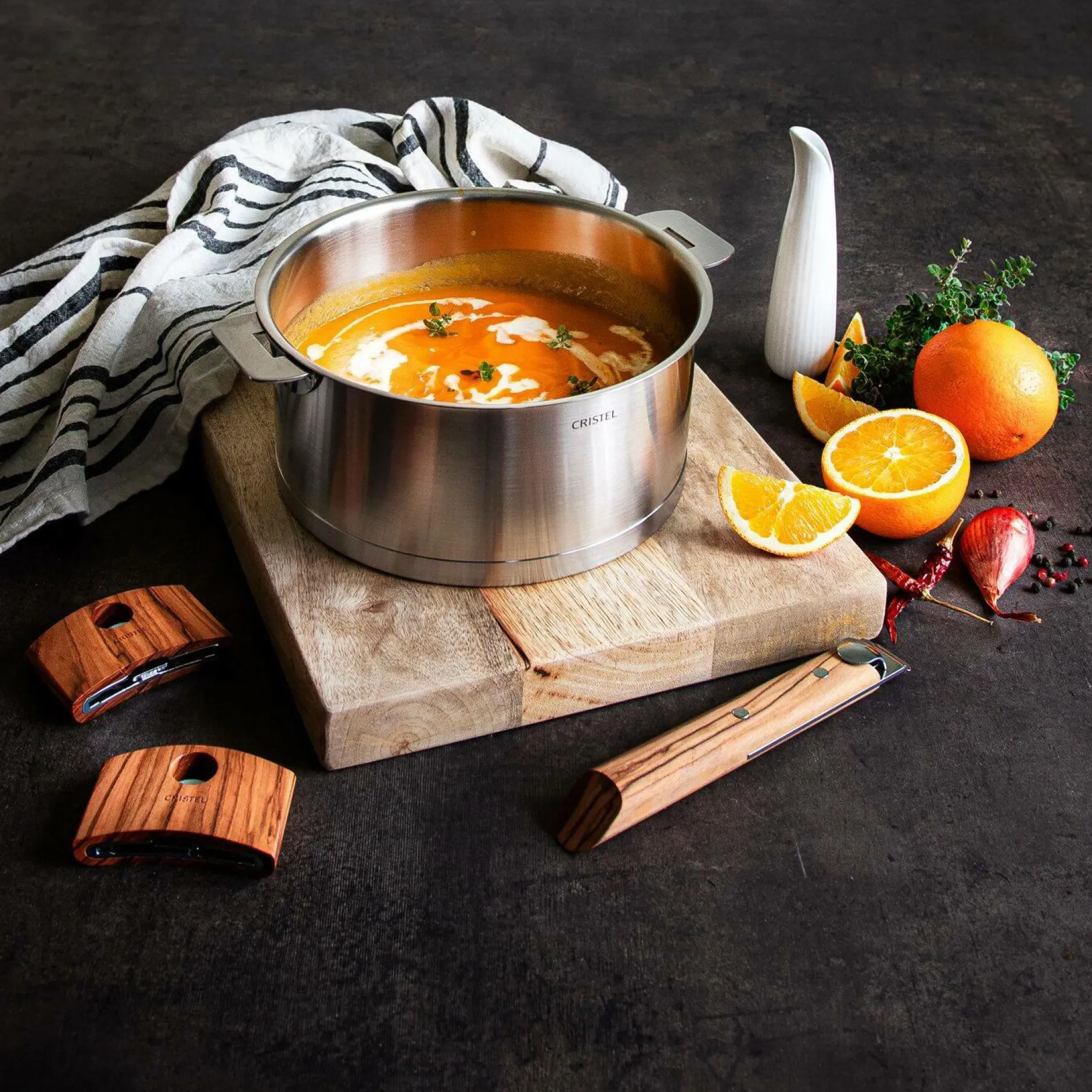 Casseroles>Camif CRISTEL Casserole inox Strate amovible - 20 cm