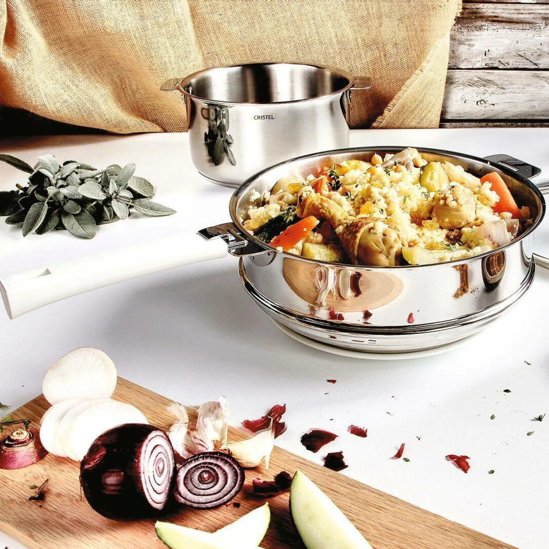 Cuit-Vapeur>Camif CRISTEL Cuit vapeur Universel Mutine 20 cm