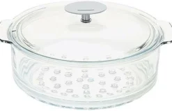 Cuit-Vapeur>Camif CRISTEL Cuit-vapeur en verre + couvercle - 20 cm