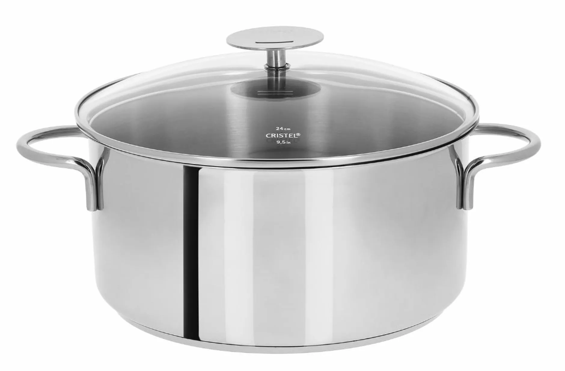 Marmites Et Faitouts>Camif CRISTEL Faitout inox Mutine fixe avec couvercle - Diamètre 24 cm