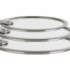 Couvercles Et Poignées>Camif CRISTEL Lot de 3 couvercles plats 16/18/20 cm Strate Amovible