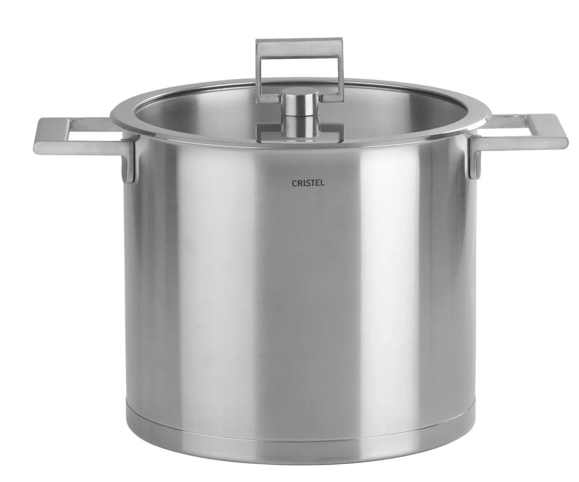 Marmites Et Faitouts>Camif CRISTEL Marmite inox 22 cm et couvercle plat en verre Strate fixe