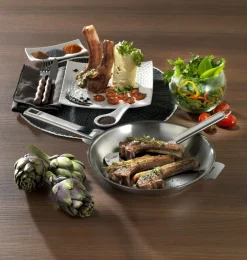 Poêles></noscript>Camif CRISTEL Poêle inox Strate Amovible - Diamètre 24 cm