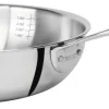 Poêles>Camif CRISTEL Poêle sautoir inox Castel Pro - Diamètre 28 cm