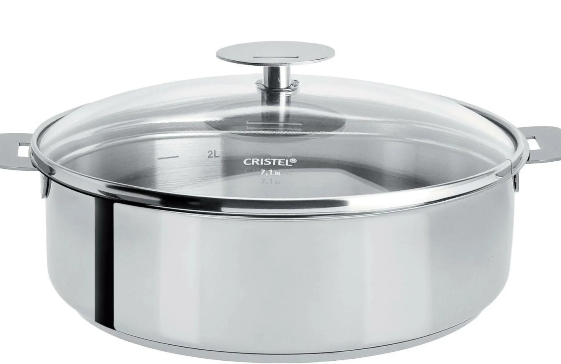 Sauteuses, Tajines Et Wok>Camif CRISTEL Sauteuse amovible + couvercle verre Mutine - 28 cm