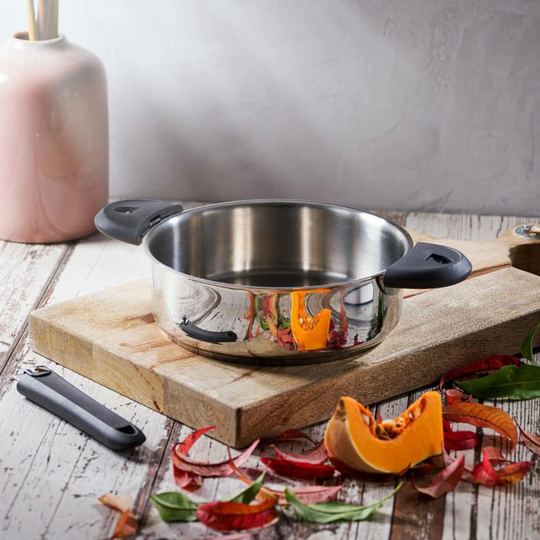 Sauteuses, Tajines Et Wok>Camif CRISTEL Sauteuse amovible + couvercle verre Mutine - 28 cm