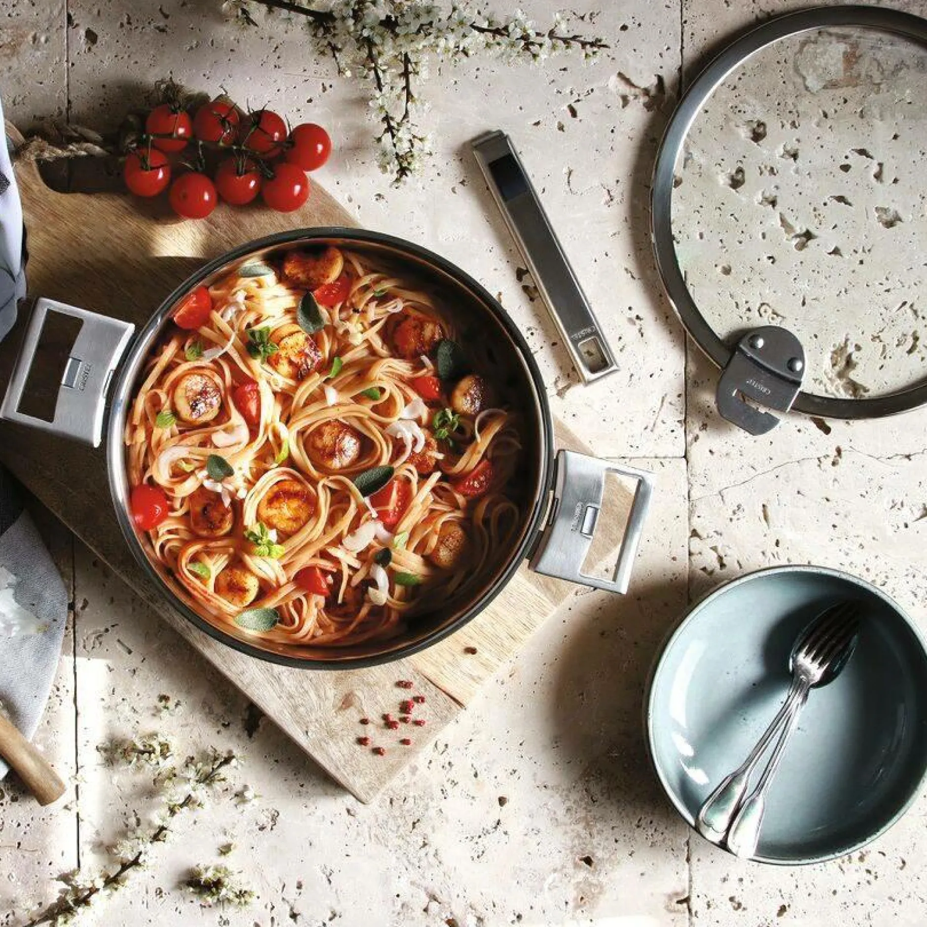 Sauteuses, Tajines Et Wok>Camif CRISTEL Sauteuse inox Strate amovible - Diamètre 24 cm