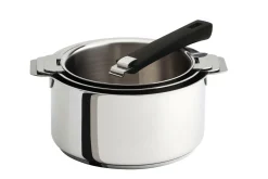 Casseroles>Camif CRISTEL Set 3 casseroles Mutine avec poignée amovible noire