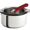Casseroles>Camif CRISTEL Set 3 casseroles Mutine avec poignée amovible framboise