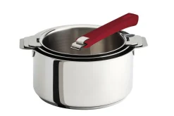 Casseroles>Camif CRISTEL Set 3 casseroles Mutine avec poignée amovible framboise