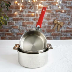 Casseroles>Camif CRISTEL Set 3 casseroles Mutine avec poignée amovible framboise