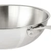 Sauteuses, Tajines Et Wok>Camif CRISTEL Wok inox Castel Pro sans couvercle - Diamètre 28 cm