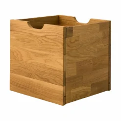 Meubles D'Entrée>Camif Cube de rangement bois massif Cyriel - Chêne Massif
