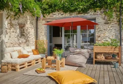 Parasols>Camif DOPPLER Parasol Rectangulaire 230 x 190 cm Sunline en Acier - Terracotta