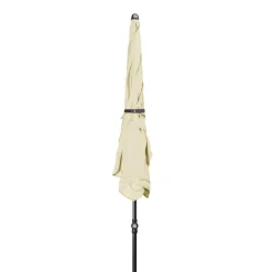 Parasols></noscript>Camif DOPPLER Parasol Rectangulaire 185 x 120 cm Sunline en Acier - Beige Nature