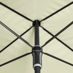 Parasols></noscript>Camif DOPPLER Parasol Rectangulaire 185 x 120 cm Sunline en Acier - Beige Nature