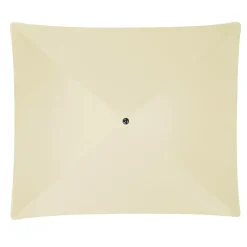 Parasols></noscript>Camif DOPPLER Parasol Rectangulaire 230 x 190 cm Sunline en Acier - Beige Nature