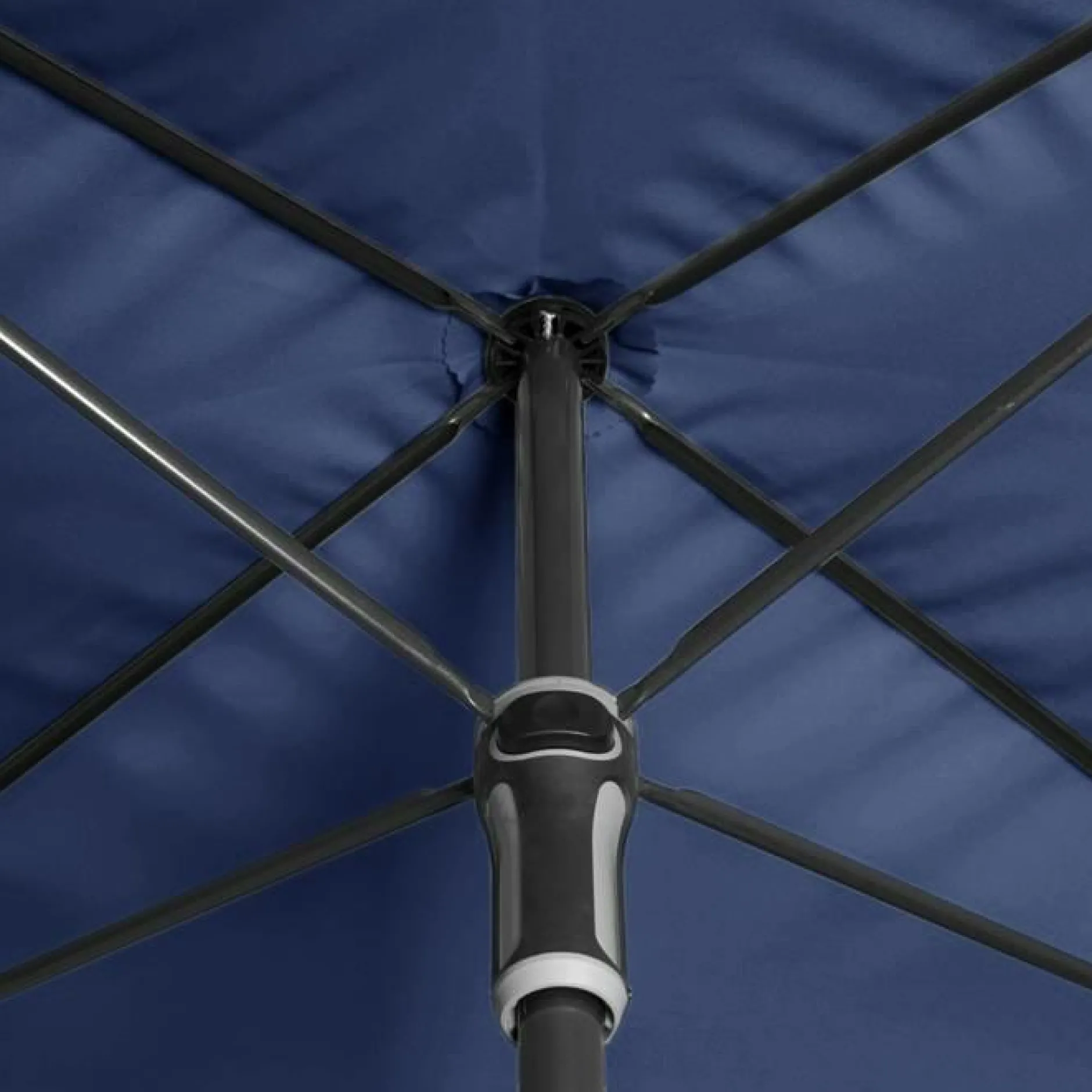 Parasols>Camif DOPPLER Parasol Rectangulaire 185 x 120 cm Sunline en Acier - Bleu Marine