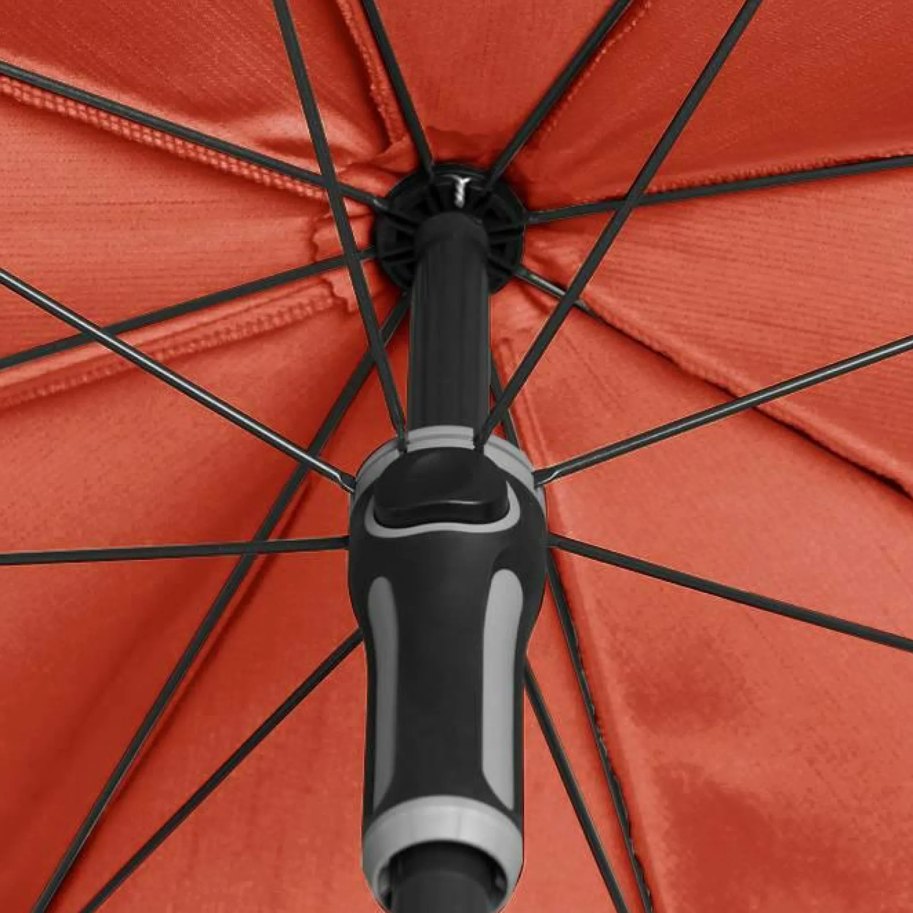 Parasols>Camif DOPPLER Parasol Rond ⌀ 200 cm Sunline en Acier - Terracotta