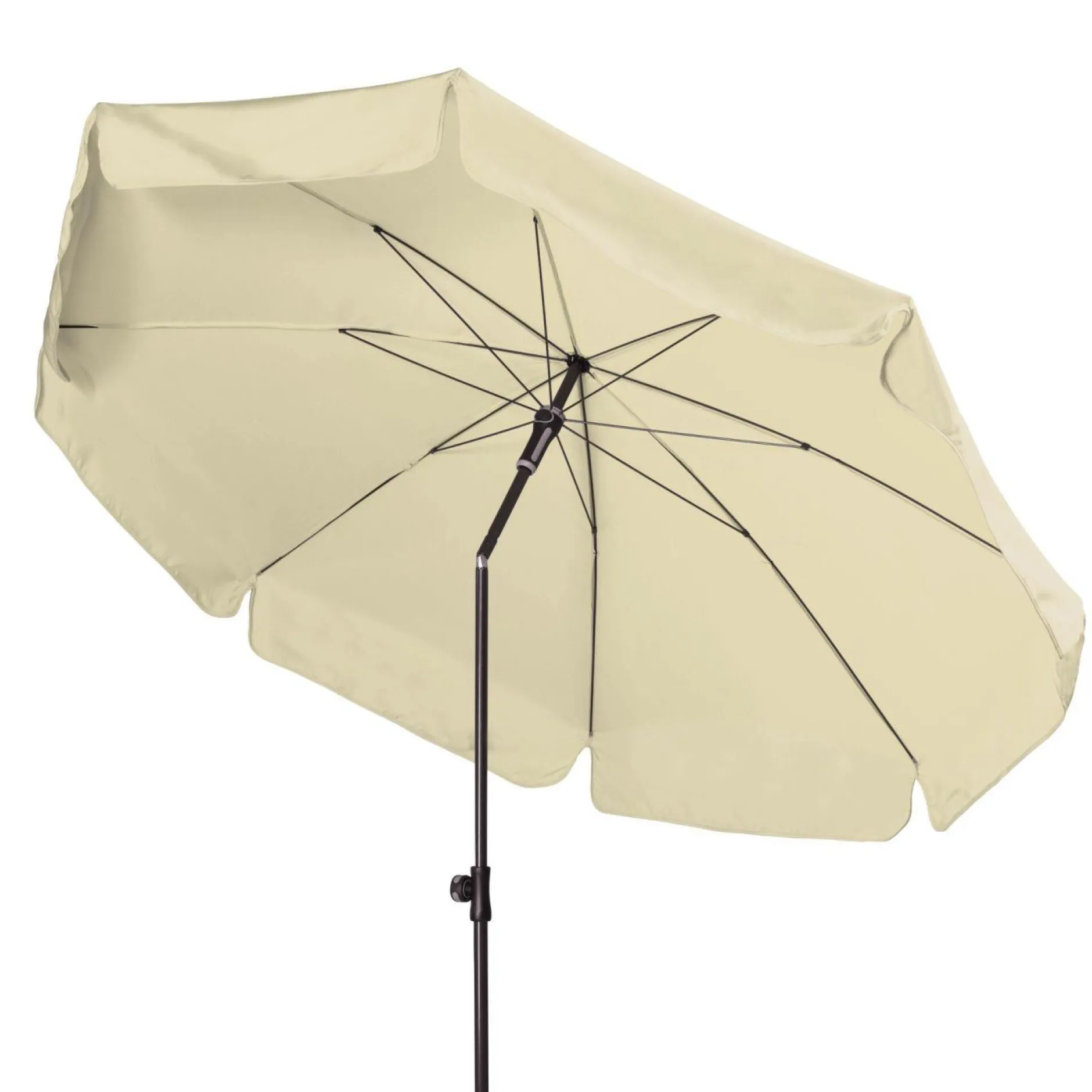 Parasols>Camif DOPPLER Parasol Rond ⌀ 200 cm Sunline en Acier - Beige Nature