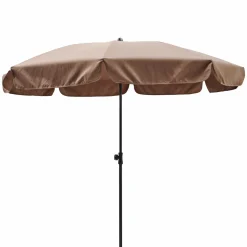 Parasols></noscript>Camif DOPPLER Parasol Rond ⌀ 200 cm Sunline en Acier - Taupe