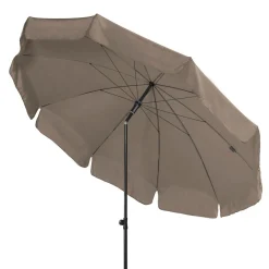 Parasols></noscript>Camif DOPPLER Parasol Rond ⌀ 250 cm Sunline en Acier - Taupe