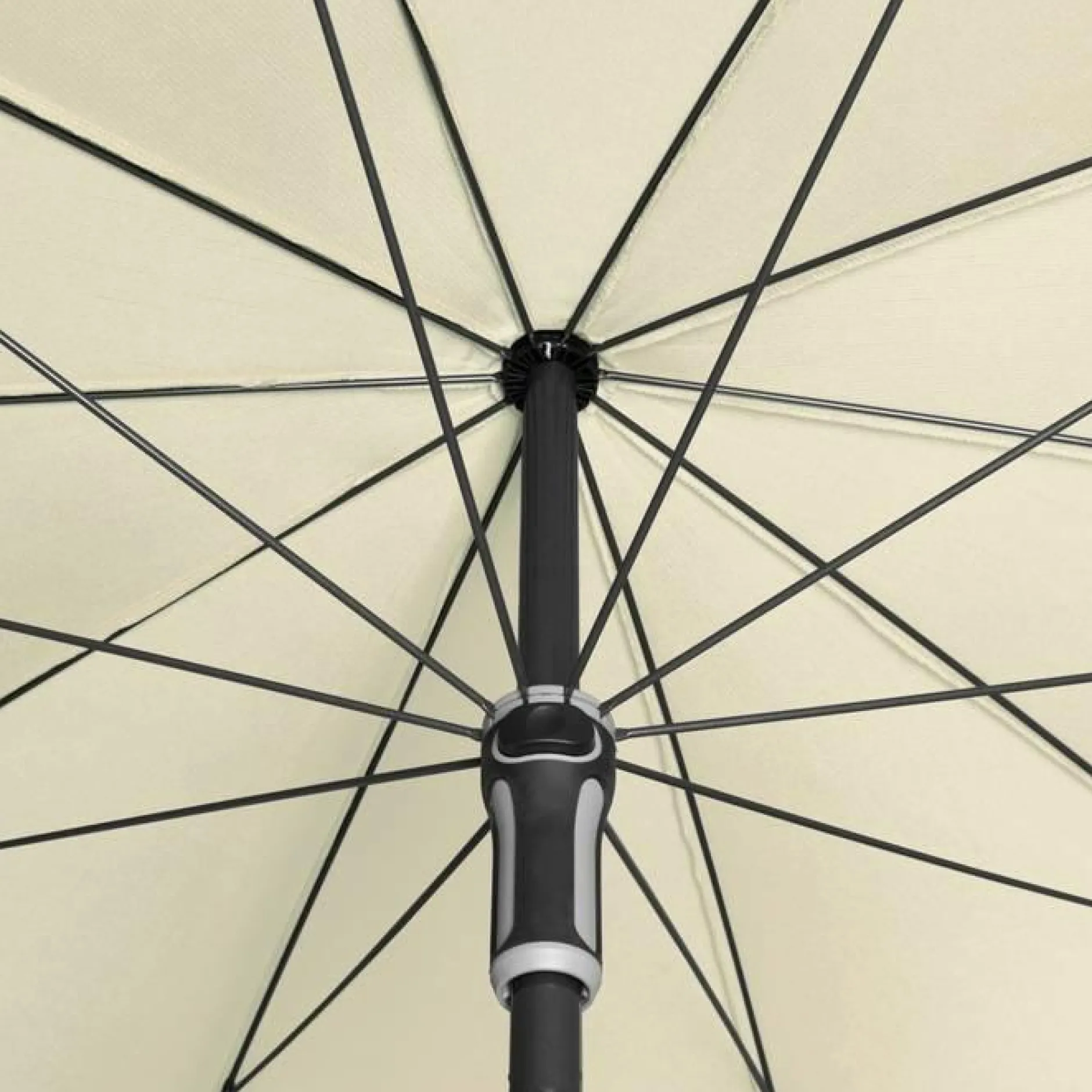 Parasols>Camif DOPPLER Parasol Rond ⌀ 250 cm Sunline en Acier - Beige Nature