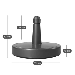 Pieds De Parasols></noscript>Camif DOPPLER Pied de Parasol à Remplir 70 L