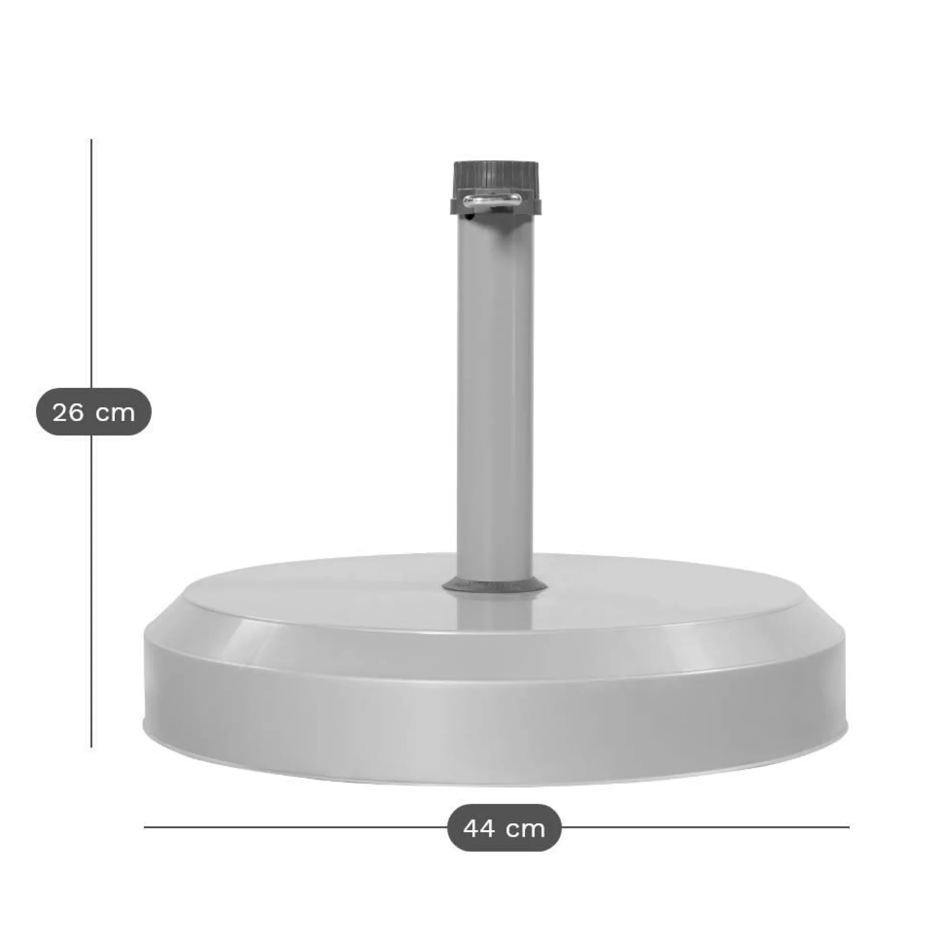 Pieds De Parasols>Camif DOPPLER Pied de Parasol 25 kg en Béton