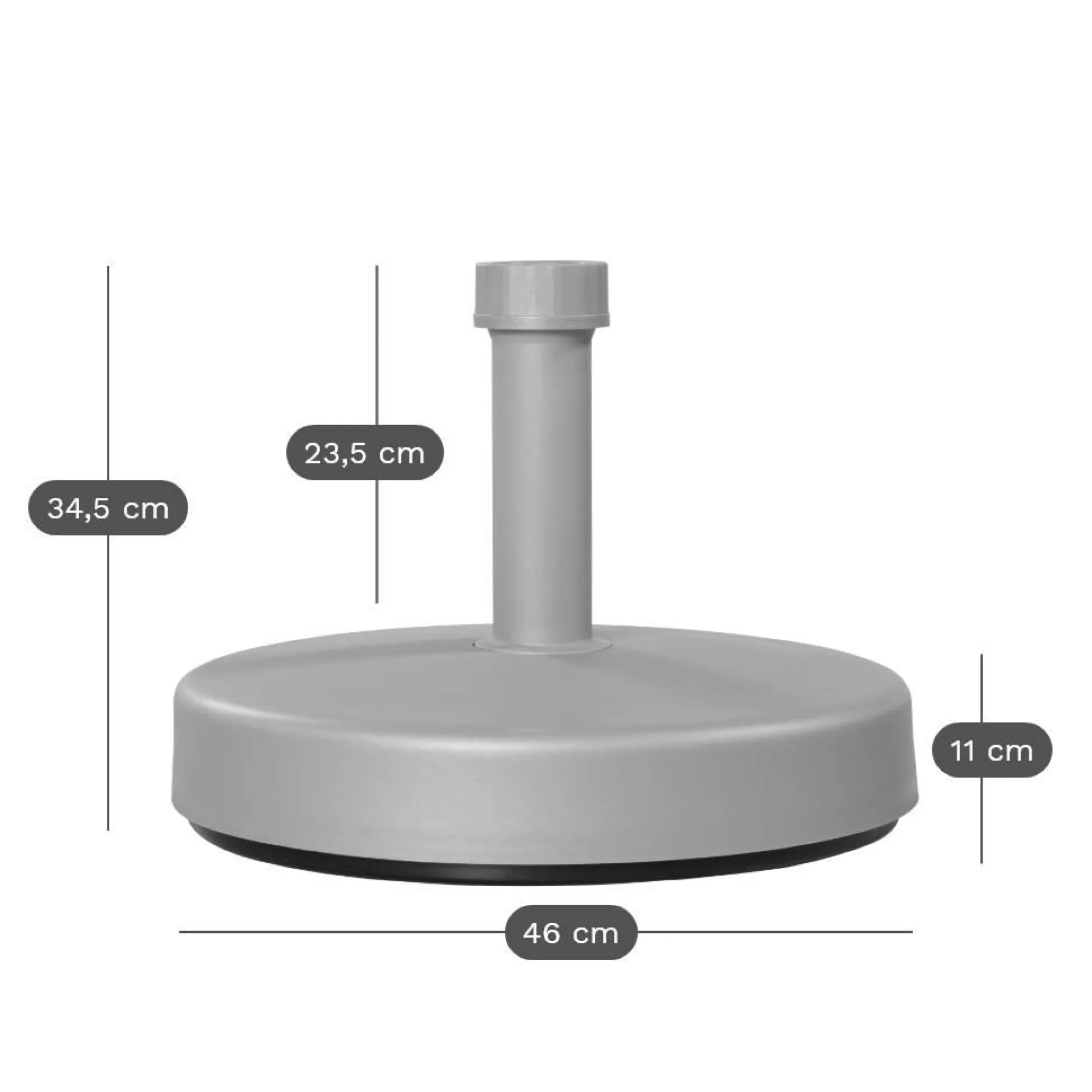 Pieds De Parasols>Camif DOPPLER Pied de Parasol à Remplir 25 L