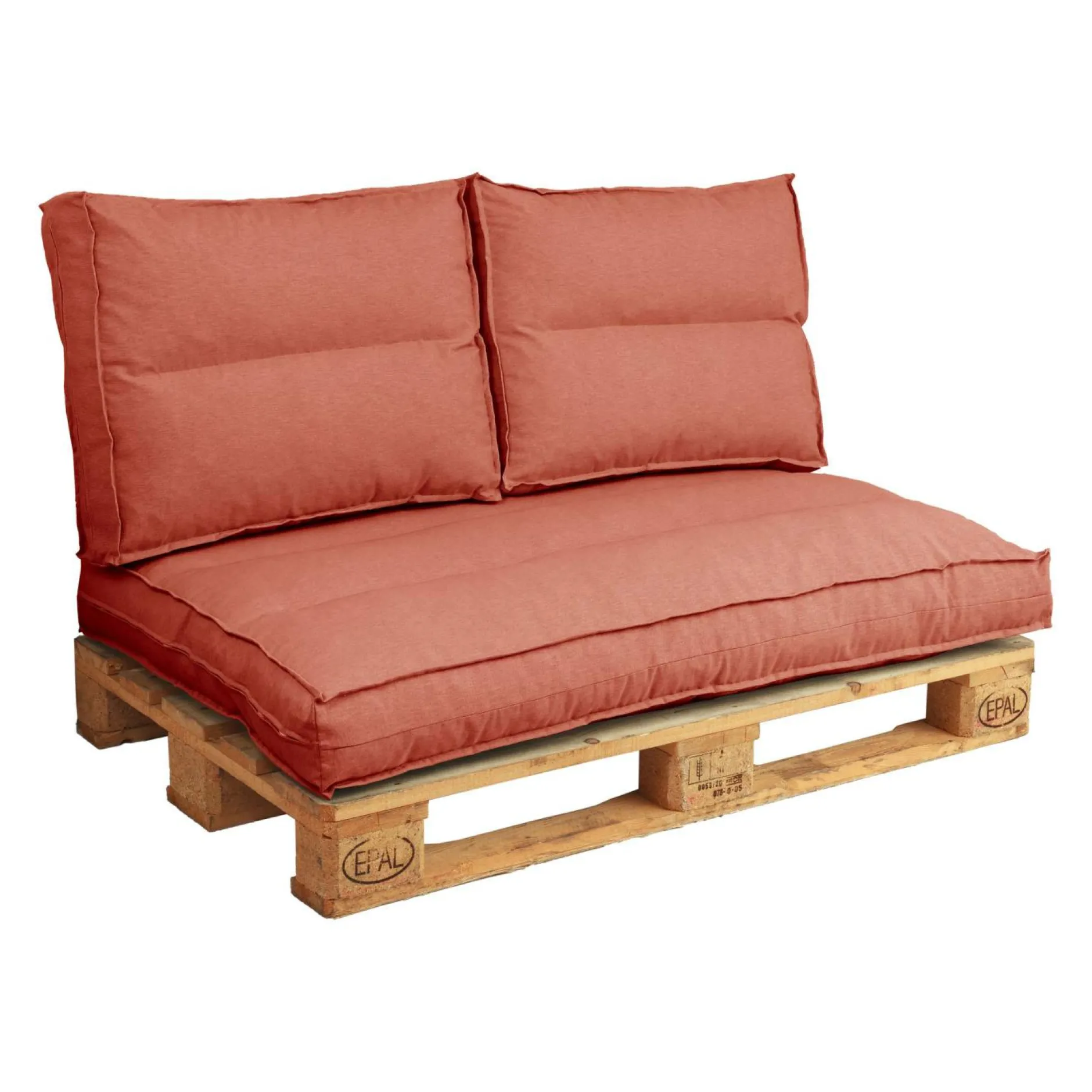 Coussins Palettes Et Poufs|Poufs, Poires Et Coussins De Sol>Camif Dossier coussin palette recyclé Heva - Tomette 1