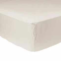 Draps Housse>Camif Drap housse coton bio Thaïs - - 160 x 200 cm Dune