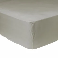 Draps Housse>Camif Drap housse coton bio Thaïs - - 140 x 190 cm Bronze