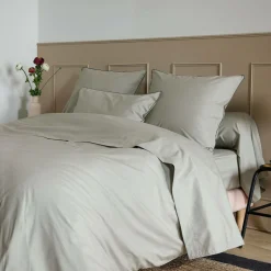 Draps Housse>Camif Drap housse coton bio Thaïs - - 140 x 190 cm Bronze