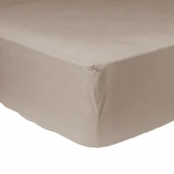 Draps Housse>Camif Drap housse coton bio Thaïs - - 140 x 190 cm Ficelle