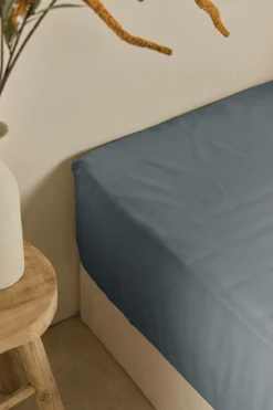 Draps Housse></noscript>Camif Drap housse coton lin Valentine - - 140 x 190 cm Orage