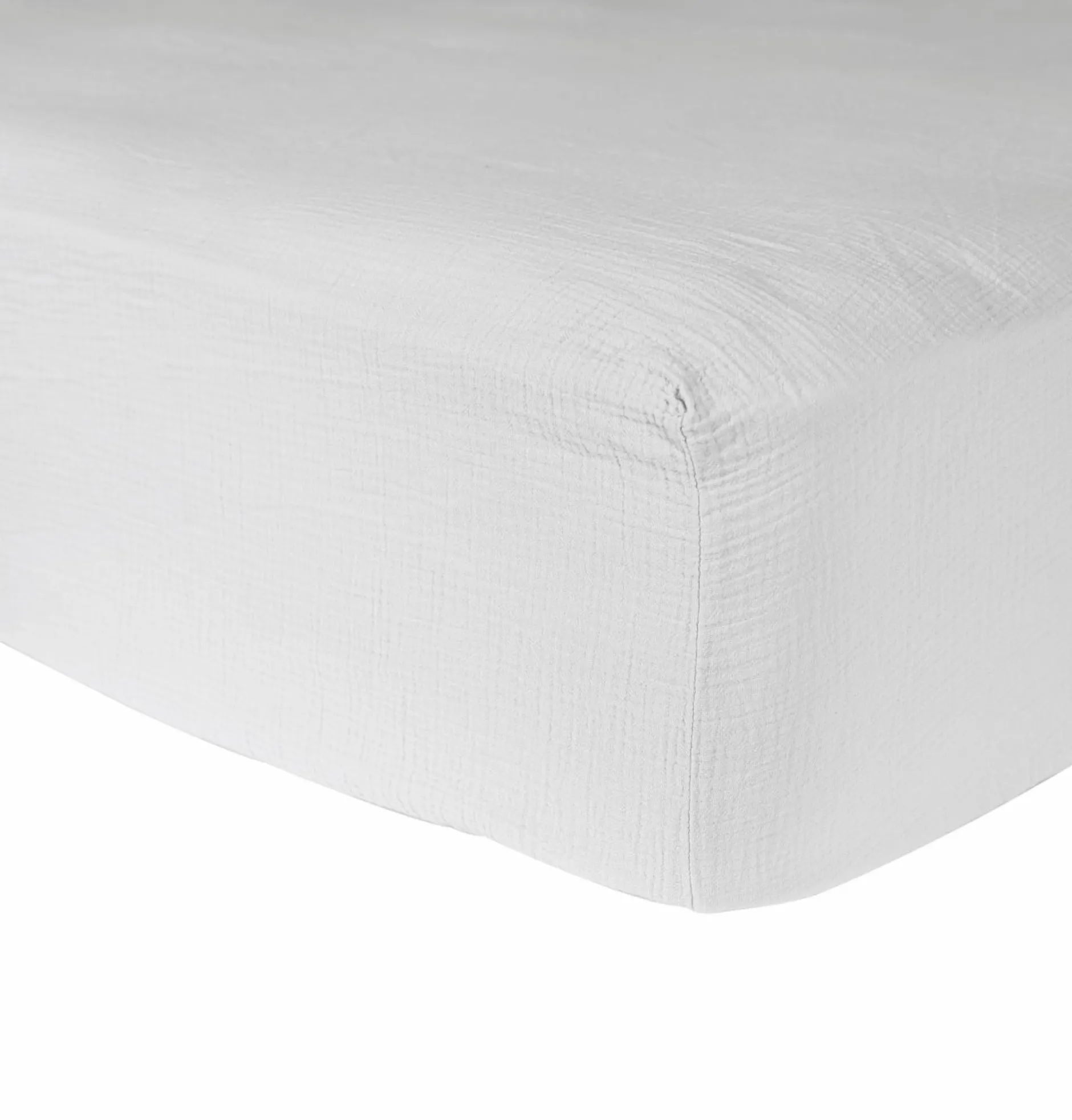 Draps Housse>Camif Drap housse gaze de coton bio Lou - - 140 x 190 cm Blanc