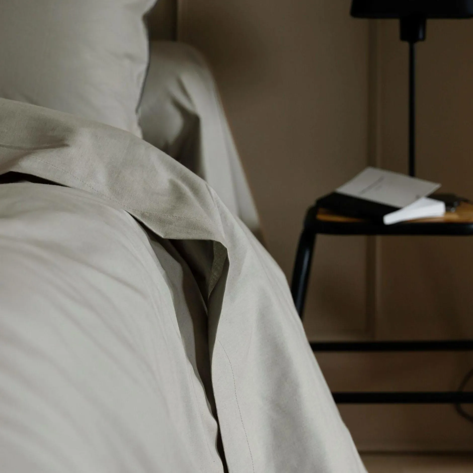 Draps>Camif Drap plat coton bio Thaïs - - 270 x 300 cm Bronze