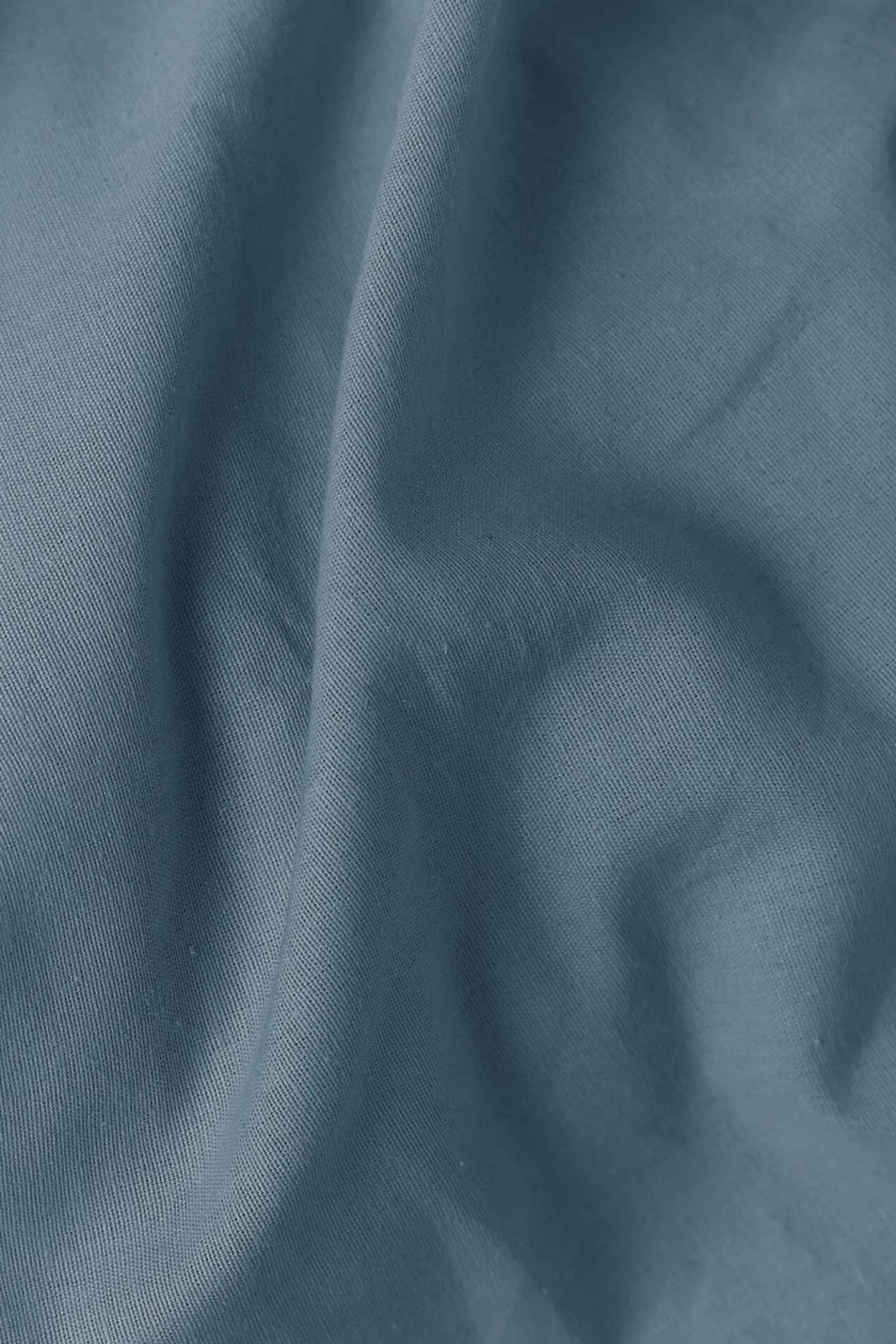 Draps>Camif Drap plat coton lin Valentine - - 240 x 300 cm Bleu Gris