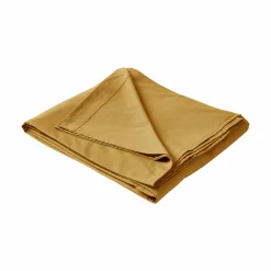 Draps>Camif Drap plat coton lin Valentine - - 240 x 300 cm Curry