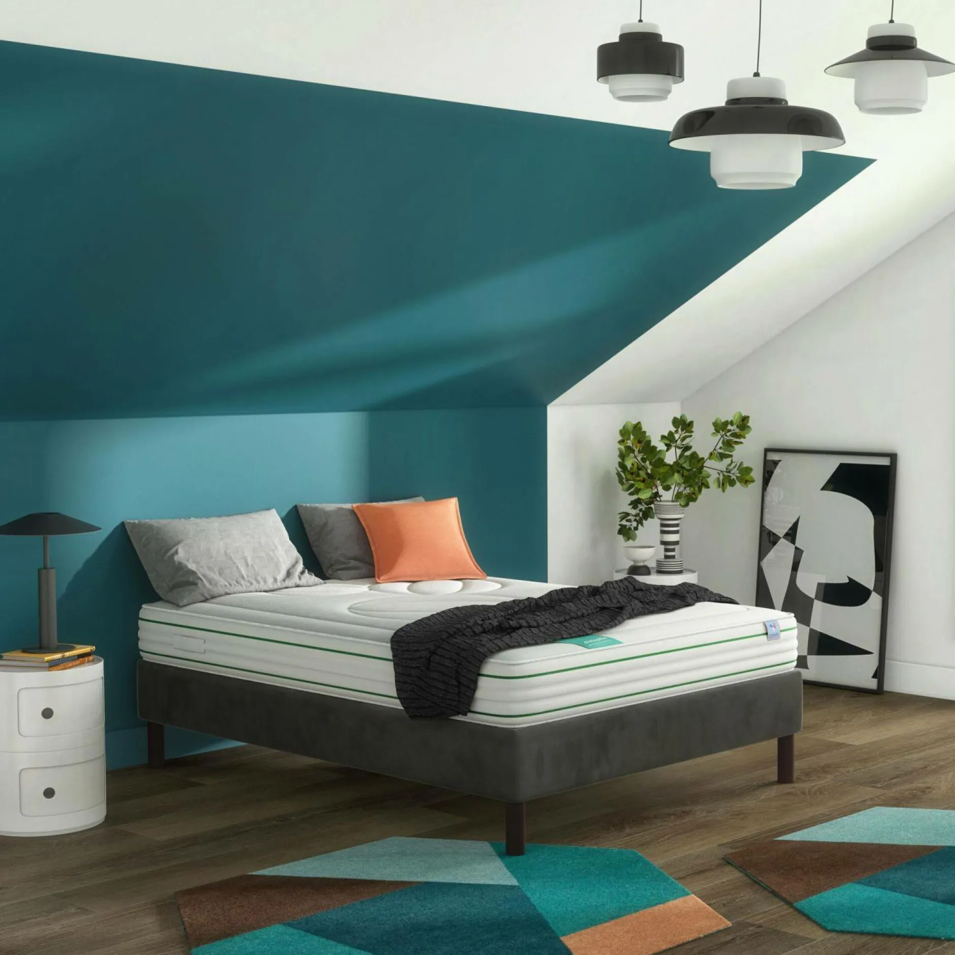 Matelas 90 X 190 Cm|Matelas 140 X 190 Cm>Camif DUNLOPILLO Matelas latex d'origine naturelle 22 cm Hévéane - 120 x 190 cm