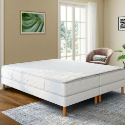 Ensembles 140 X 190 Cm|Ensembles Matelas Et Sommier>Camif DUVIVIER Ensemble Gala Eco Luxe Visco - 2 x 100 x 200 cm