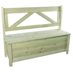 Bancs De Jardin>Camif EKJU Banc Coffre en Bois Elmo